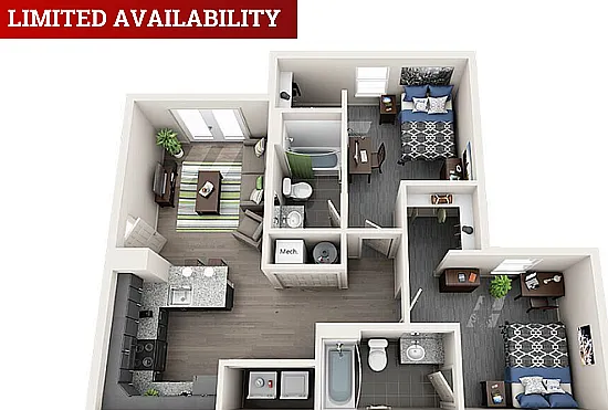 2 Bed x 2 Bath 2 Bed x 2 Bath
