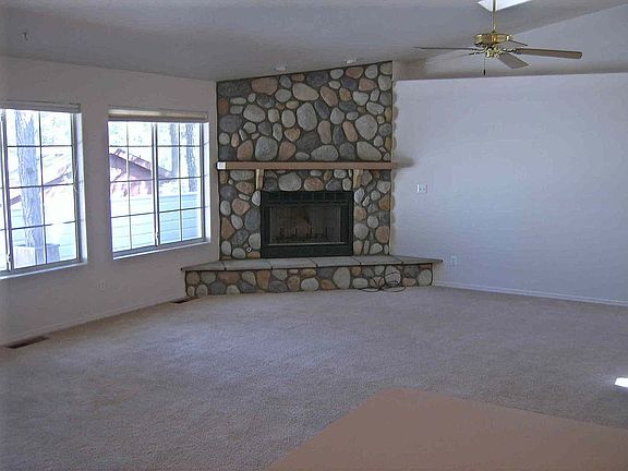 River rock fireplace 
