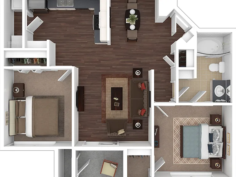 B1 Floorplan | Two Bedroom B1 Floorplan | Two Bedroom