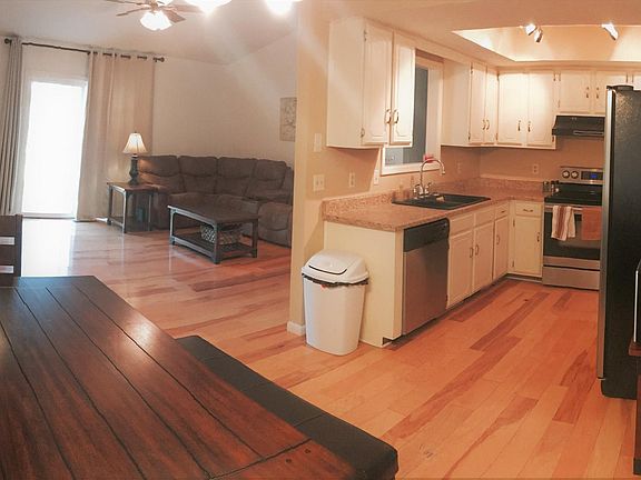 Kitchen open to the living area