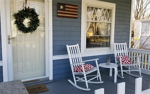 Imagine relaxing on your sunny porch.