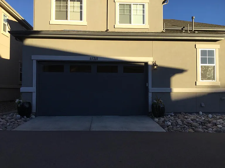 Garage side of Townhouse