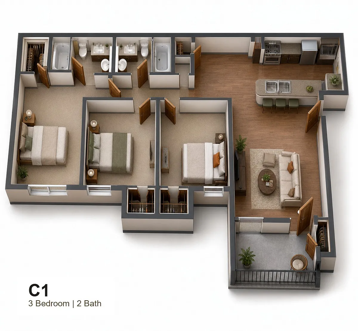 Floor plan C1