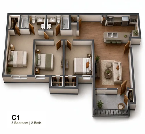 Floor plan C1