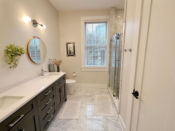 Master bath with double sinks