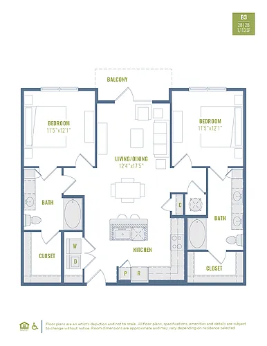 Floor plan B3