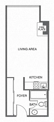 Floor plan Studio