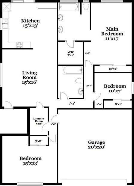 3 bed, 2.0 bath, 1250 sqft, $2,165 — Photo 2