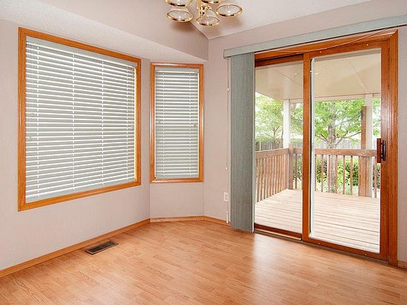 Dining Room With Doors to Deck