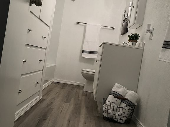 Bathroom 1 - has tub and shower