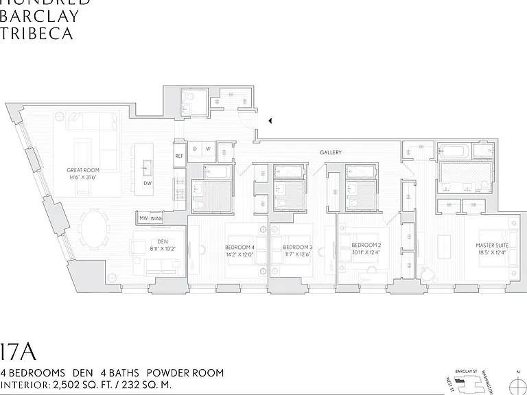 100 Barclay St #17A — Photo 2