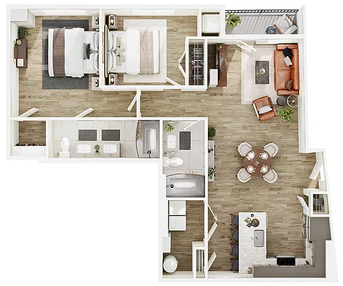 Floor plan B2 ADA