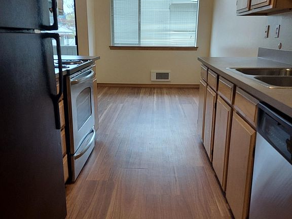 Kitchen looking into dining room