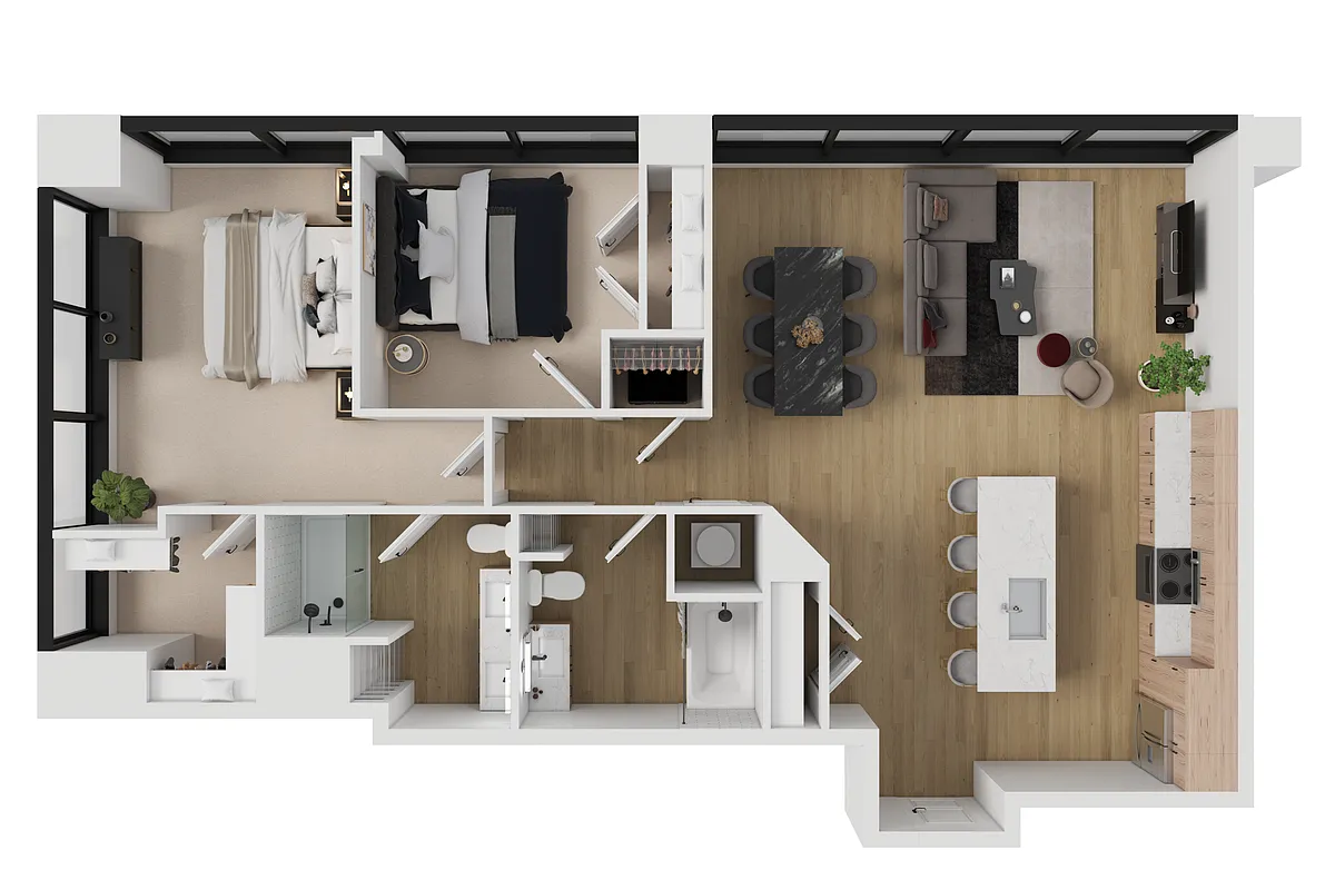 Floor plan 2 Bedroom Apartment