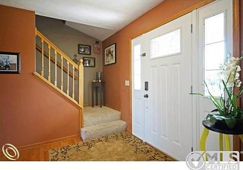 Foyer off covered front porch