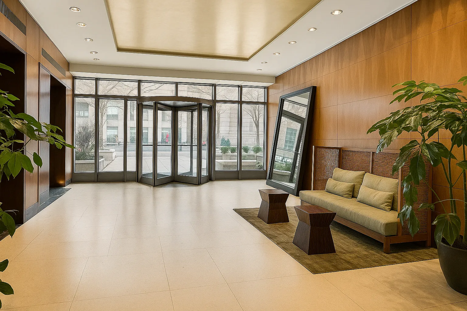 Bridge Tower Place - Living Room