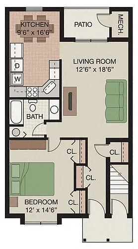 Floor plan Saratoga (first floor)