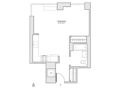 Floor plan Studio-S18-N41-49
