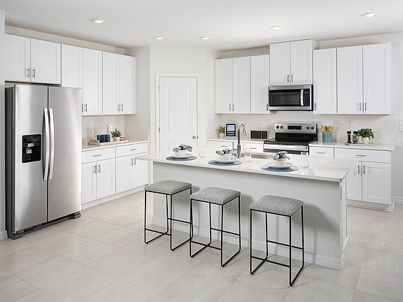 The Kitchen of the Essex Floorplan Modeled at Two Rivers.