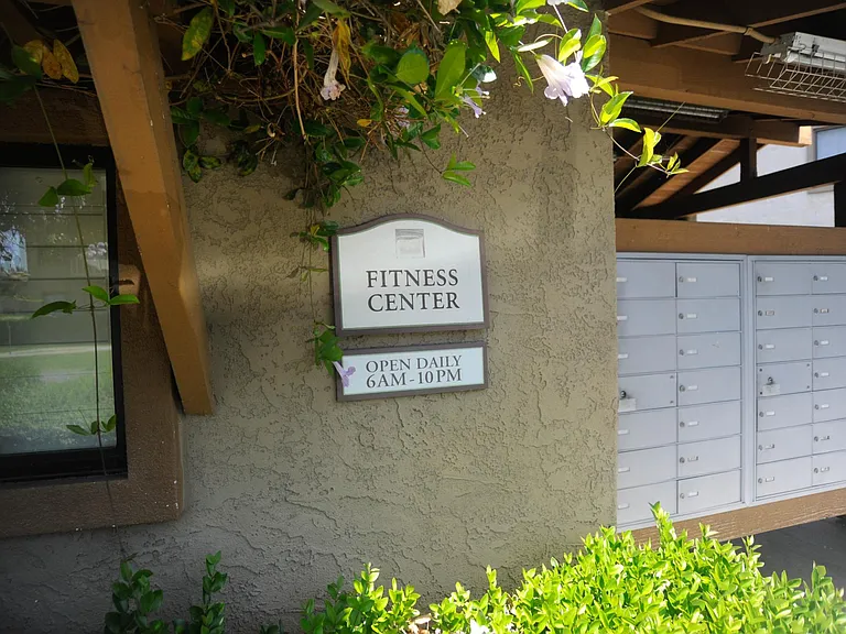 Entrance to Fitness Center next to Mailboxes