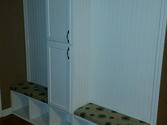 Mud room entry wall
