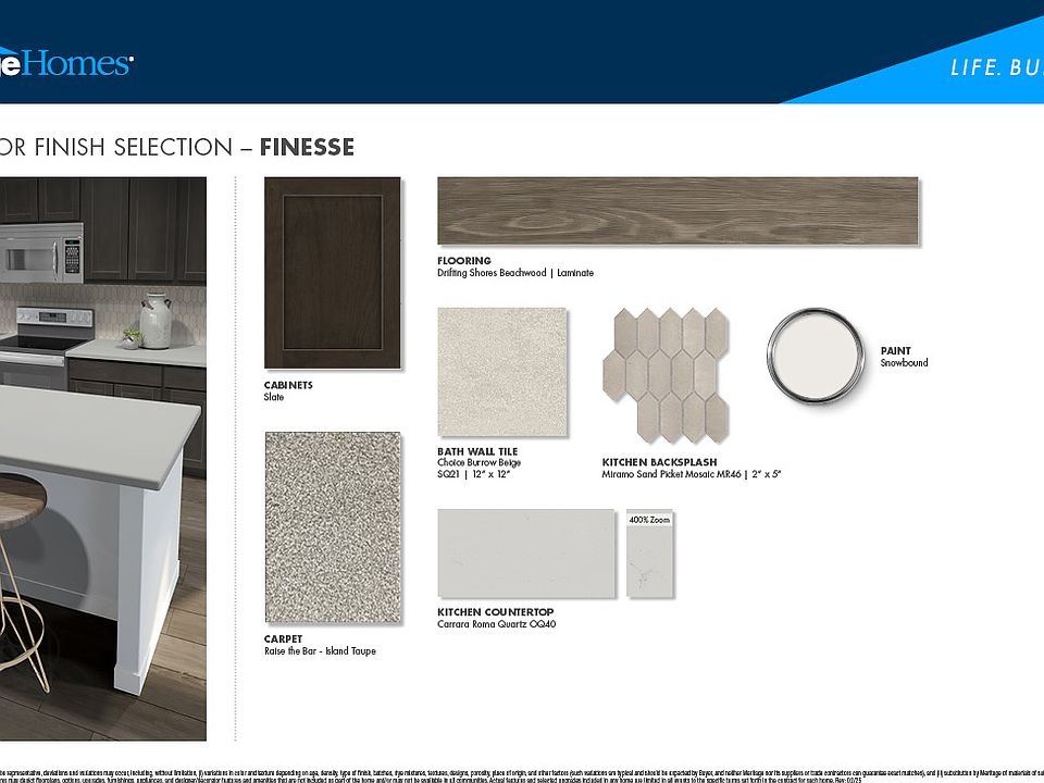 Dark brown cabinets and quartz countertops