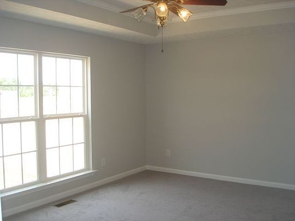 Master Bedroom with Trey Ceiling