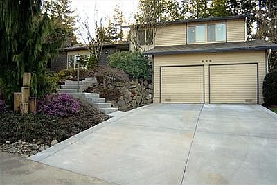 Frontal view of the home looking west from the street.