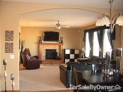 Living room from kitchen