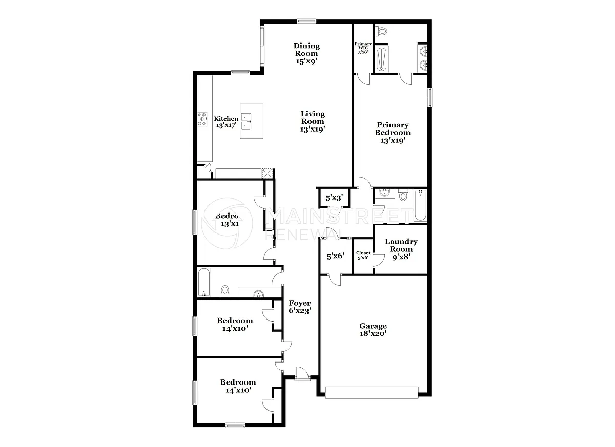 Floor Plan - 1139 Union Ave