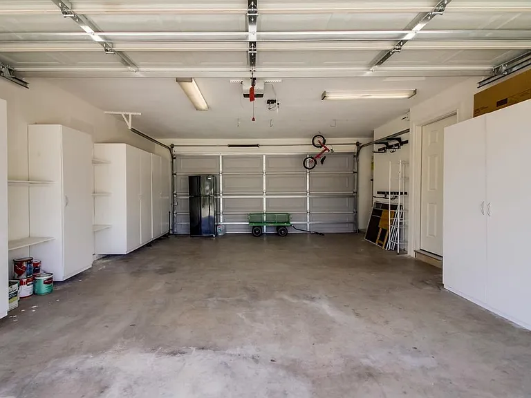garage with closets
