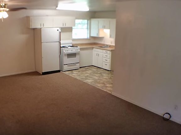 Bright living room & kitchen