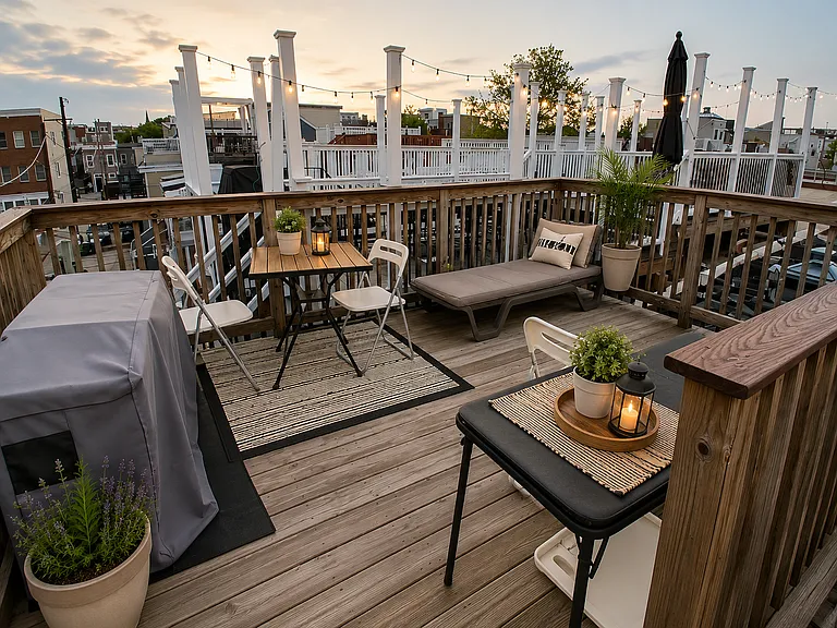 Rooftop deck