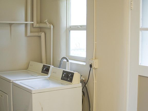 Laundry area off of kitchen