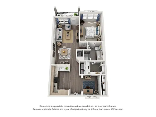 Floor plan A3B