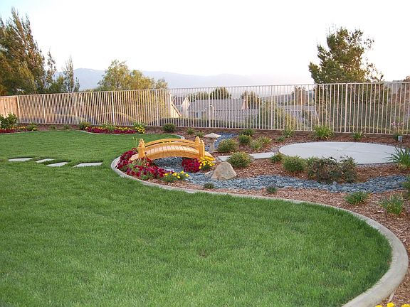 renovated backyard