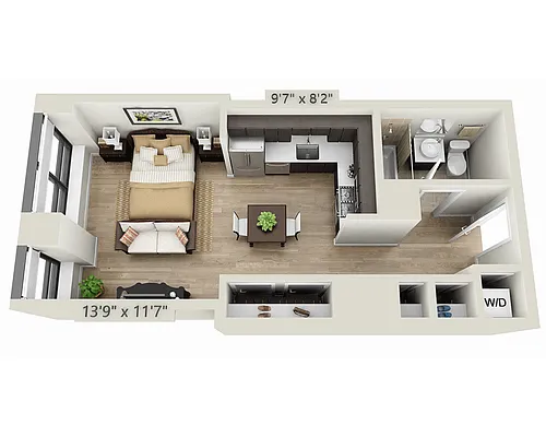 Floor plan Studio E1P