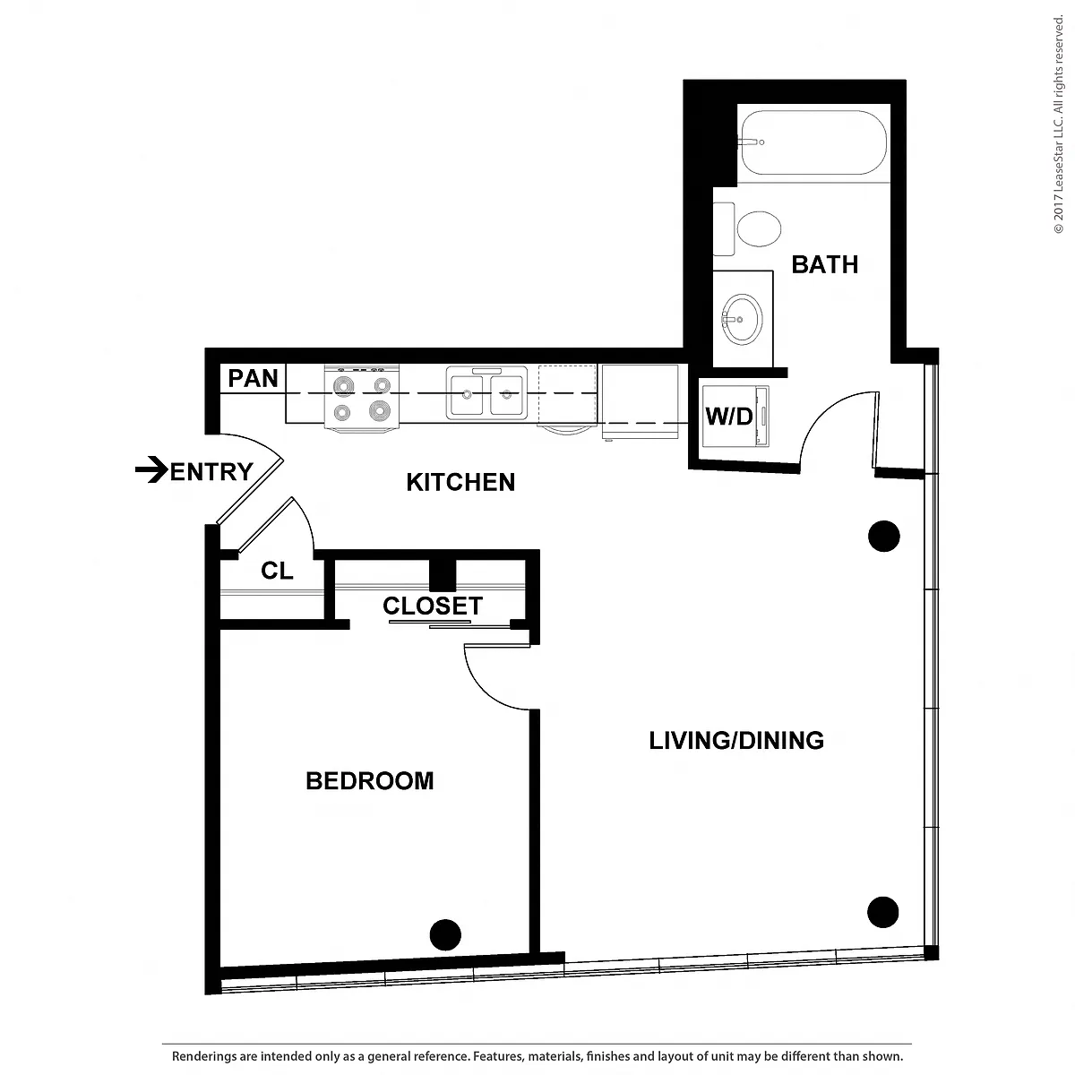 Floor plan 1X1 - C1