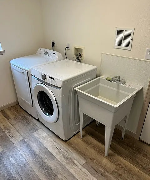Washer/Dryer and mop sink (2026)