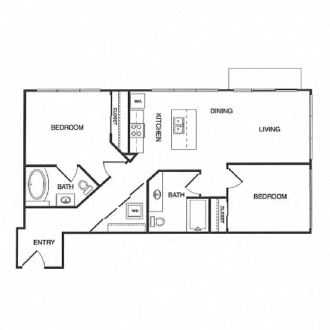 Floor plan 2X2 B