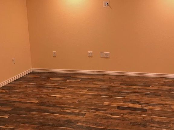 Media room in basement.
