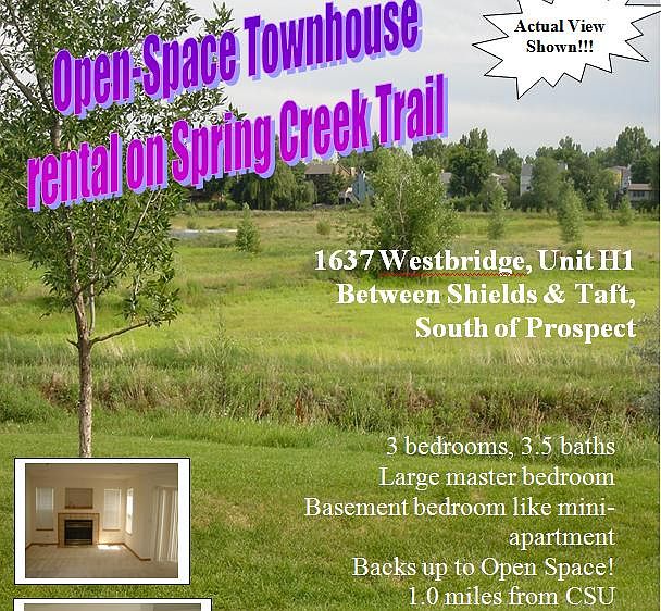 This is the view from your back yard! Next to trail in Red