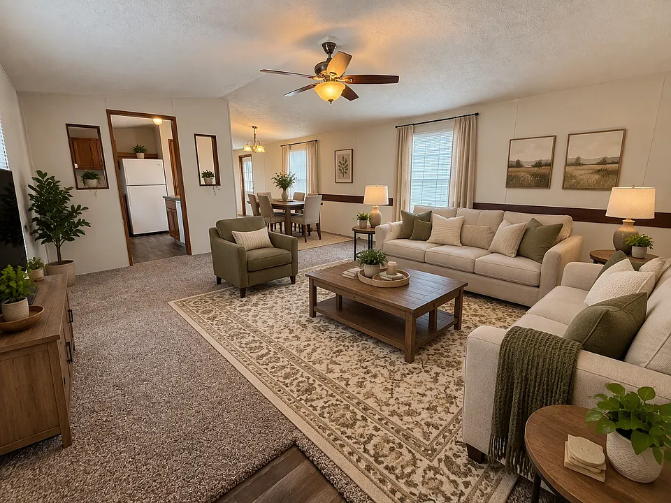 staged living room