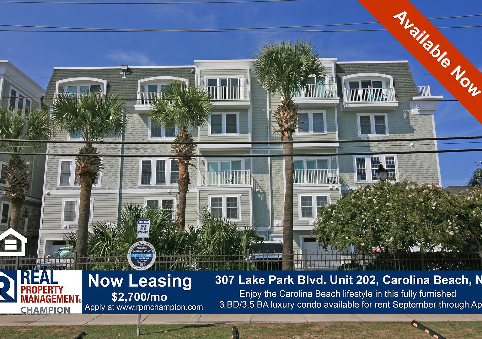 Fully Furnished 3BD/3.5BA Luxury Condo Available for Lease September through April — Photo 1
