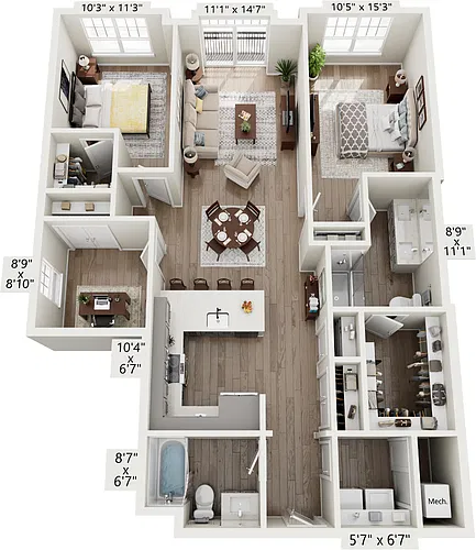 Floor plan Kohlman Style B