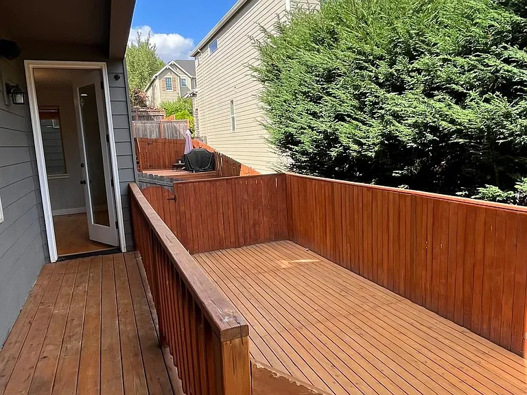 Backyard Patio with cedar deck