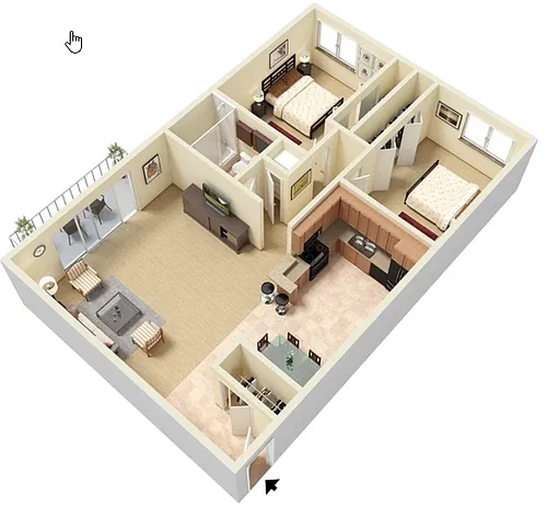 Floor plan 2 Bedroom