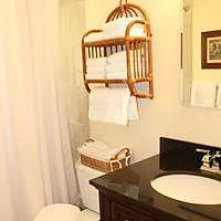 Bathroom #1 has tub and shower.