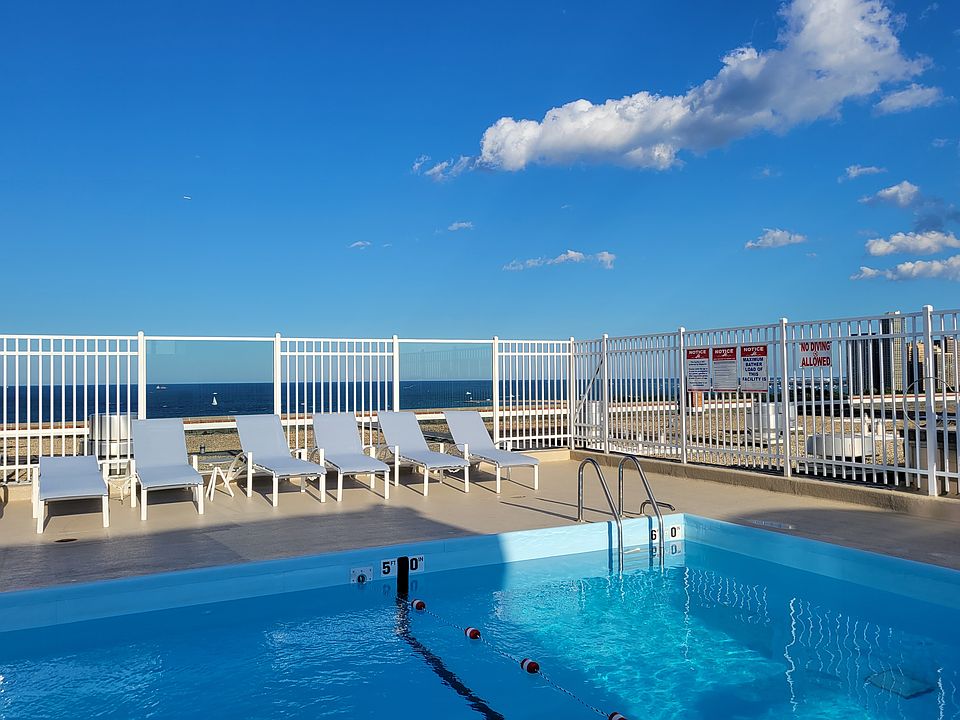 Rooftop pool.