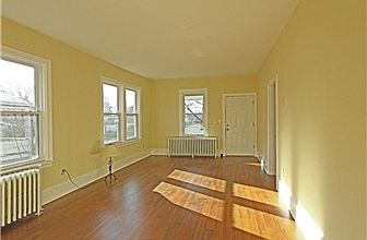 Living room showing front entrance.